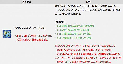 ���������꡼ No.001�Υ���ͥ������ / ��ICARUS ONLINE�ס��ڥåȡȴ����ʥ��ߥ��ɤ�����Ǥ��륤�٥�Ȥ�����