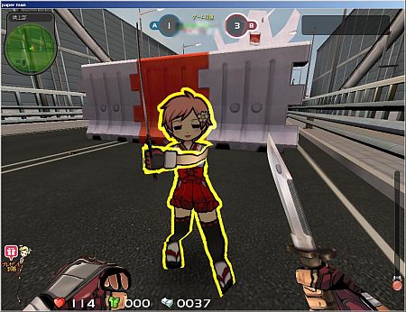 画像ギャラリー No.012のサムネイル画像 / 「ペーパーマン」に巫女服登場,新武器や初心者向け練習モードも