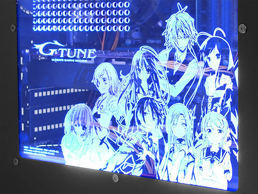 画像集#004のサムネイル/「電撃文庫 FIGHTING CLIMAX」デザインのクリアサイドパネルがG-TuneのBTOオプションに登場