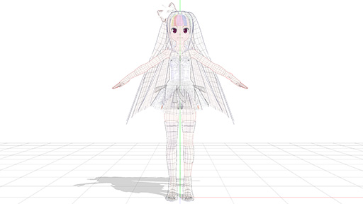 画像ギャラリー No.002のサムネイル画像 / G-Tune公式MMDモデル「Tuneちゃん」のカスタマイズ用UVデータが配布に