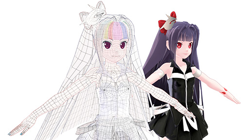 画像ギャラリー No.003のサムネイル画像 / G-Tune公式MMDモデル「Tuneちゃん」のカスタマイズ用UVデータが配布に