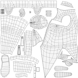 画像ギャラリー No.004のサムネイル画像 / G-Tune公式MMDモデル「Tuneちゃん」のカスタマイズ用UVデータが配布に