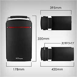 画像ギャラリー No.004のサムネイル画像 / Mini-ITX筐体にGTX TITAN Xカードも搭載可能な小型ゲームPC「LITTLEGEAR」がG-Tuneから登場