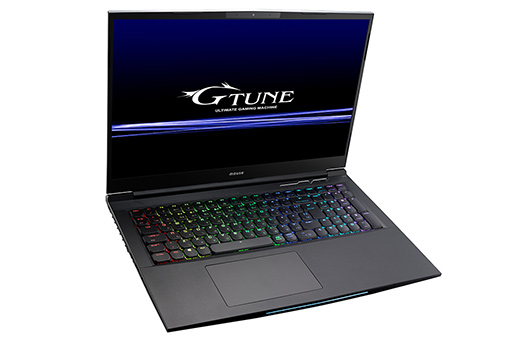 G Tune 144hz駆動の液晶パネルと全キー同時押し対応メカニカルキーボード搭載の17型ノートpc