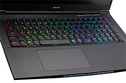 画像ギャラリー No.003のサムネイル画像 / G-Tune,144Hz駆動の液晶パネルと全キー同時押し対応メカニカルキーボード搭載の17型ノートPC