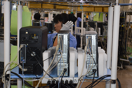 画像ギャラリー No.032のサムネイル画像 / マウスコンピューター,開発中のG-TuneノートPC新型モデルなどを自社イベントで公開。飯山工場で同社製PCの生産体制を見学してきた