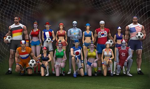 画像ギャラリー No.001のサムネイル画像 / 「ラストカオス」,世界各国のサッカー応援ユニフォームを着よう