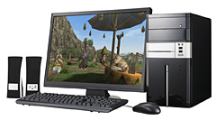 画像ギャラリー No.002のサムネイル画像 / マウス＆エディオン，MHF推奨でGeForce 9600 GT搭載のミニタワーPC