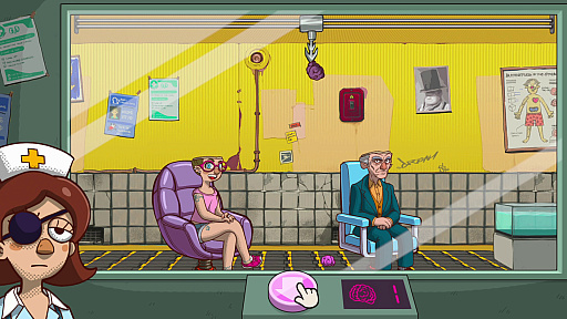 画像ギャラリー No.003のサムネイル画像 / 医療推理バカADV「Dr. Oops!」,体験版をSteamで配信開始。奇妙な患者の症状から病気を診断して治療し,毎晩の借金返済を目指す