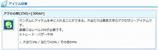 画像ギャラリー No.003のサムネイル画像 / 「AngelLoveONLINE」，高性能なアクセが登場する「アクセの卵」を期間限定販売