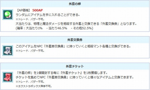 画像ギャラリー No.006のサムネイル画像 / 「AngelLoveOnline」，エンジェルモールに「外套の卵」が追加。7月12日まで