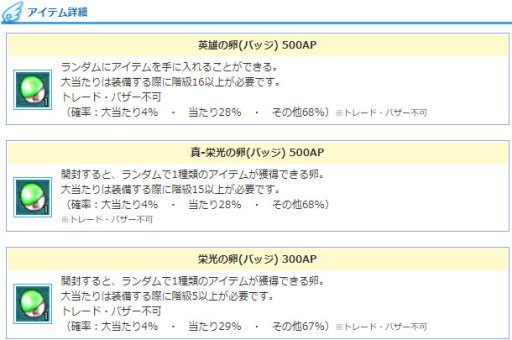 画像ギャラリー No.005のサムネイル画像 / 「AngelLoveONLINE」,「英雄の卵バッジ」再登場。「ギルド農園2倍イベント」も