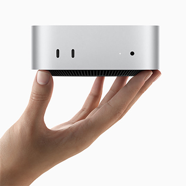 画像ギャラリー No.001のサムネイル画像 / 「Apple M4」シリーズ搭載の「Mac mini」が登場。大幅な小型化で手のひらサイズを実現