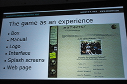 ꡼ No.006Υͥ / GDC 2012ϻ˾ǶγȯबǺβ̤Ƥ߽ФΤ줶̾RPGFalloutפǤޤ