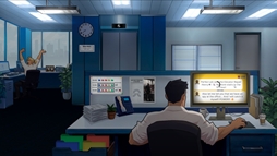 画像ギャラリー No.005のサムネイル画像 / 職場でこっそりゲームをプレイしながら，業務をこなしていく。ステルス・クリッカー「Office Leveling」，Steamで配信開始