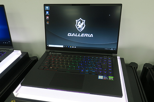 GALLERIA,重量約1.87kgでRTX 2070 Max-Q搭載のゲーマー向けノートPCを