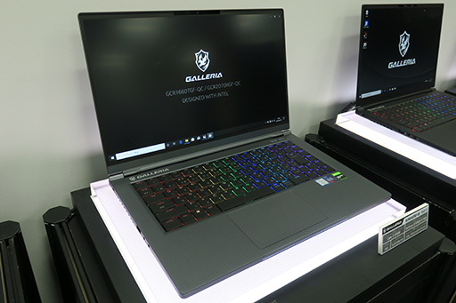 GALLERIA,重量約1.87kgでRTX 2070 Max-Q搭載のゲーマー向けノートPCを