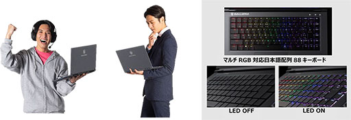 画像ギャラリー No.007のサムネイル画像 / GALLERIA,240Hz表示対応パネル&RTX 30シリーズ搭載の15.6インチゲームノートPC計2製品を発売