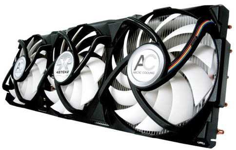 画像集#001のサムネイル/Arctic Cooling,ATI Radeon HD 4870 X2対応の大型GPUクーラーを発表