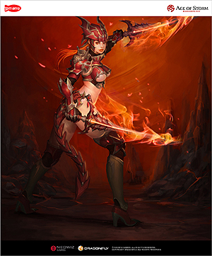 画像ギャラリー No.002のサムネイル画像 / 「Kingdom Under Fire Online: Age of Storm」の最新プレイムービー公開。女戦士「Elyuin」と,ウィザード「Unis」という2人のヒーローキャラクターを紹介