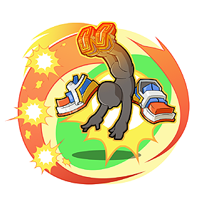 画像ギャラリー No.001のサムネイル画像 / 「ゲットアンプドX」エアリアルコンボを繰り出す「ジムナシューズ」