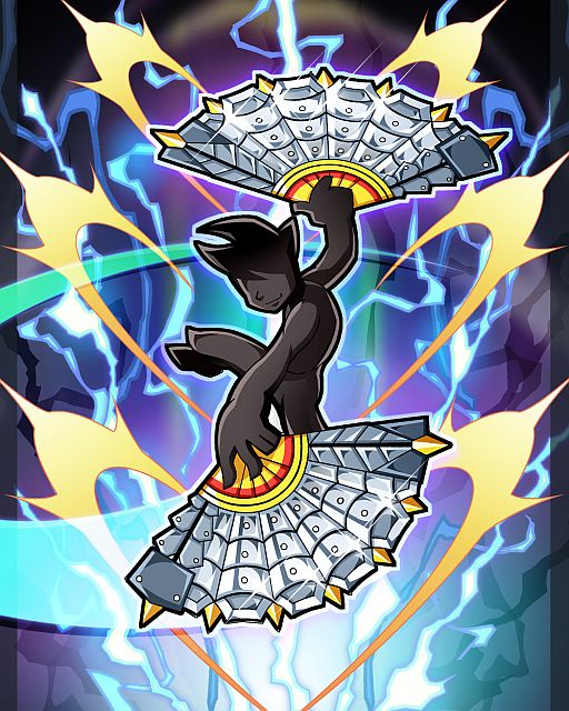 画像ギャラリー No.001のサムネイル画像 / 「ゲットアンプドX」，舞って雷撃を放つ新アクセ「雷光舞扇」が10月11日実装