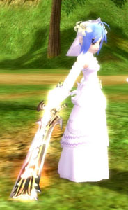 画像集#005のサムネイル/「熱血江湖」,ブライダルフェアでウェディングドレス販売