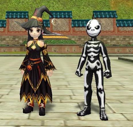 画像集#002のサムネイル/「熱血江湖」,ガイコツや魔女になりきれる衣装発売