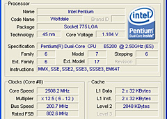 画像集#007のサムネイル/1万円台の45nm世代デュアルコアCPU,「Core 2 Duo E7300」&「Pentium Dual-Core E5200」レビュー掲載