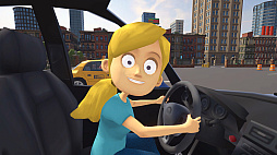 妹に運転を教える