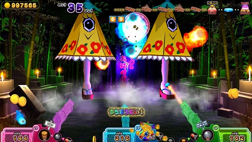 画像ギャラリー No.005のサムネイル画像 / ゲームセンターの人気射的ゲームをSwitch2で楽しめる。「もしかして?おばけの射的屋 for Nintendo Switch 2」,本日発売