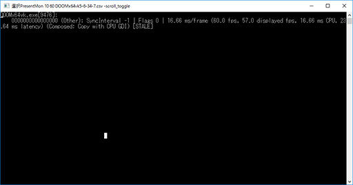 画像ギャラリー No.008のサムネイル画像 / DX12,Vulkan&UWP対応のフレームレート計測ツール「PresentMonLauncher」が登場。さっそく使ってみた