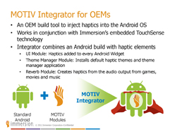 画像ギャラリー No.008のサムネイル画像 / Immersion,フォースフィードバック技術「Haptics」の開発プラットフォーム「MOTIV」をAndroid向けに展開