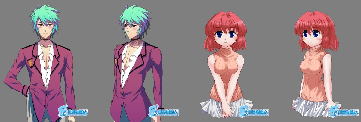 画像集 004 エムツー 2d素材からの擬似3d化技術 E Mote Lite を