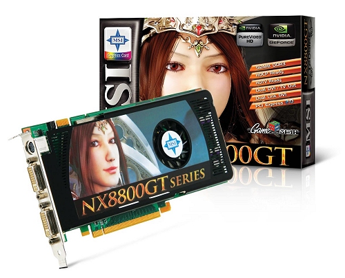 #002Υͥ/MSIGeForce 8800 GTܤΡNX8800GT-T2D512Eפȯɽ