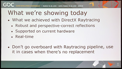 画像集#006のサムネイル/［GDC 2018］西川善司の3DGE：DirectX Raytracingにおける最適解は「レイトレーシングを行わないこと」!? Futuremarkが語るその真意