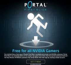 画像集#001のサムネイル/Valve,NVIDIAユーザー専用の「Portal」デモ版をリリース