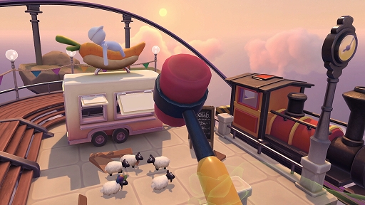 画像ギャラリー No.003のサムネイル画像 / 「Human: Fall Flat」のクリエイター陣が手がける新作「Tiny Flock」が発表に。さまざまなものを使って羊を誘導するVRパズルADV