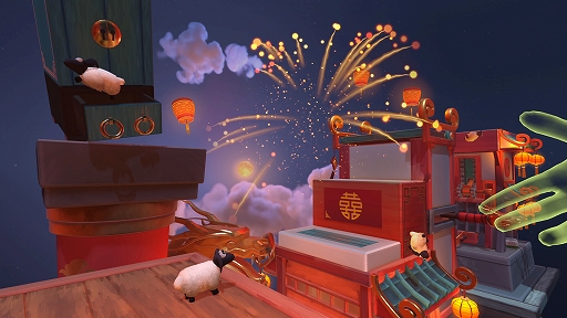 画像ギャラリー No.004のサムネイル画像 / 「Human: Fall Flat」のクリエイター陣が手がける新作「Tiny Flock」が発表に。さまざまなものを使って羊を誘導するVRパズルADV