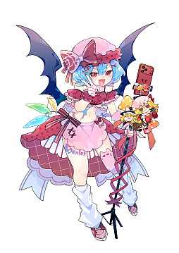 画像ギャラリー No.004のサムネイル画像 / 「インターネットサバイバーサバイバーズ」，Steamで配信開始。配信者になったフランドールが視聴者を増やしながら生き残るローグライト
