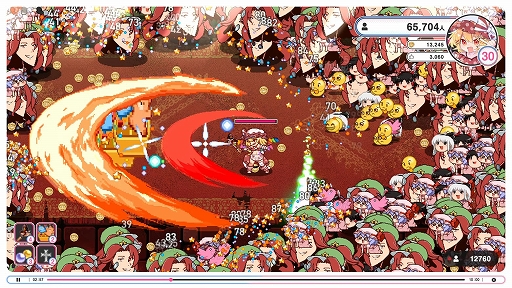 画像ギャラリー No.005のサムネイル画像 / 「インターネットサバイバーサバイバーズ」，Steamで配信開始。配信者になったフランドールが視聴者を増やしながら生き残るローグライト