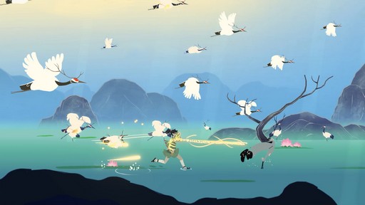 画像ギャラリー No.001のサムネイル画像 / フランスの学生が描く，日本の伝統“金継ぎ”をテーマにした美しい世界。パズルプラットフォーマー「Kintsugi」［BIC2026］