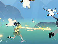 フランスの学生が描く，日本の伝統“金継ぎ”をテーマにした美しい世界。パズルプラットフォーマー「Kintsugi」［BIC2026］