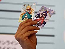 画像ギャラリー No.009のサムネイル画像 / 「ルーセントハート」「DIVINA」「Web 恋姫†夢想」のコスプレイヤーとドキドキのミニゲームを。「秋葉原PCゲームフェスタ」のガマニアステージをレポート