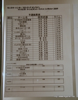 ���������꡼ No.007�Υ���ͥ������ / ���������Ƥ����̤������ƤȲ���θ����»ܡ�����MHF�ס�VS.�������� �����ԥ���ȡ��ʥ��� in Winter 2009�ɿ���������ݡ���