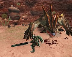 画像ギャラリー No.009のサムネイル画像 / 多彩な武器で狩れ! 「モンスターハンター フロンティア オンライン」オリジナルの特殊リーチ武器,SP武器,剛種武器,秘伝書に注目