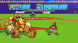 画像ギャラリー No.004のサムネイル画像 / 「野球格闘リーグマン Bases Loaded」，「燃えろ!!プロ野球」とのコラボステージを実装。ホームラン級の威力を誇る新技「バント」も登場