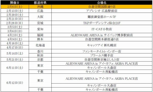 画像ギャラリー No.001のサムネイル画像 / 「AVA」ネットカフェキャラバン2016〜前編〜のスケジュールを公開