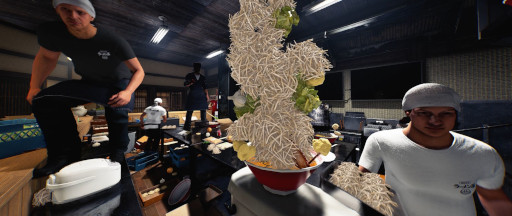 画像ギャラリー No.007のサムネイル画像 / 最大6人で遊べるラーメン店経営シム「Japanese Ramen Simulator」,早期アクセス版を9月にリリース。泥棒や火災には手裏剣や消火器で対処する