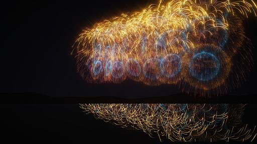 画像ギャラリー No.002のサムネイル画像 / 花火大会制作シミュレーション「BURST NOIR - Fireworks Simulator」,9月初旬にSteamで発売。タイムライン上で花火を自由に配置